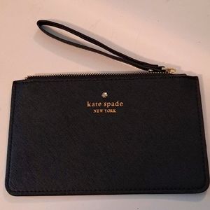 NWOT Kate Spade New York Black Wristlet Bag